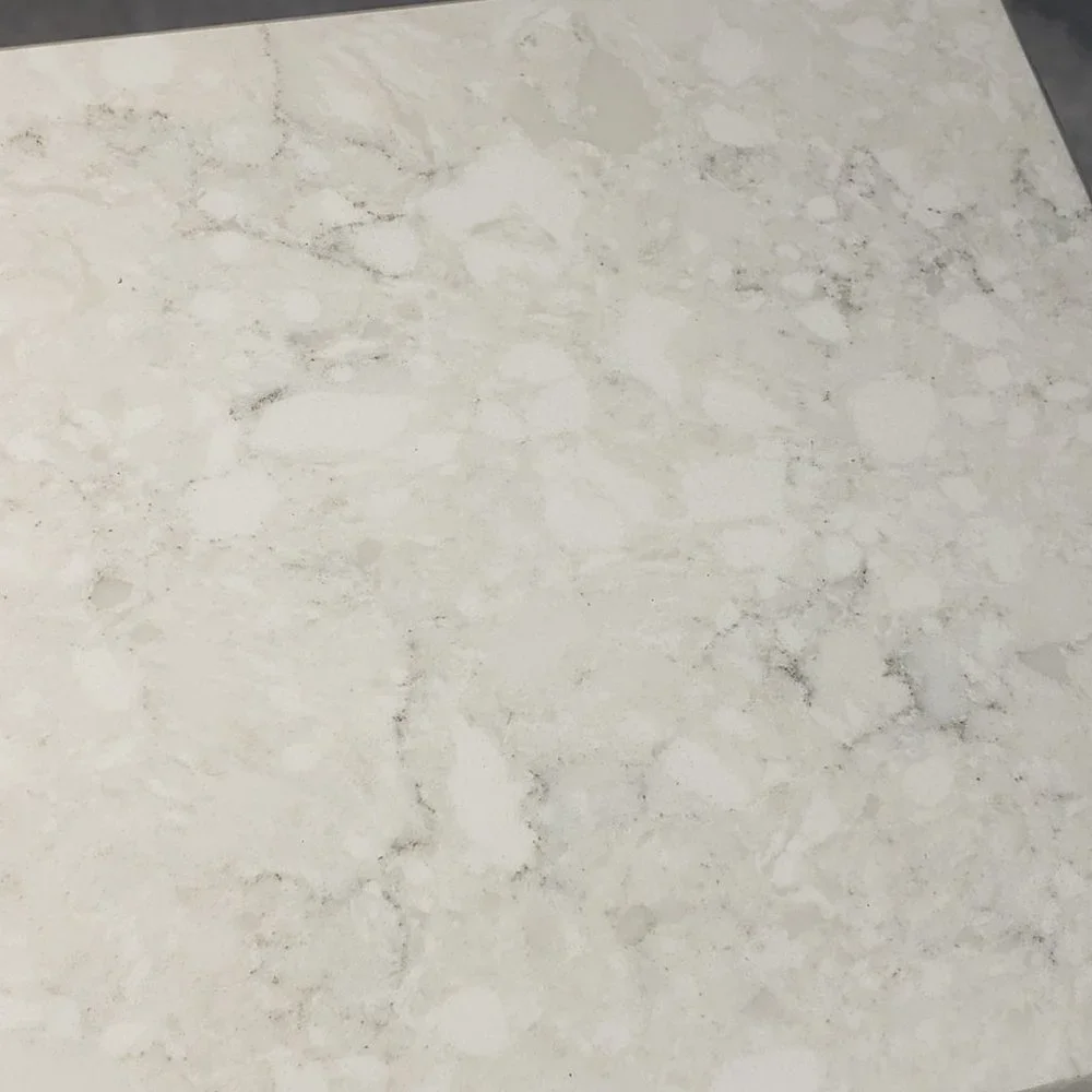 Quartz Stone Cutting Board cheese sushi charcuterie tray 5x10 white cream chunky